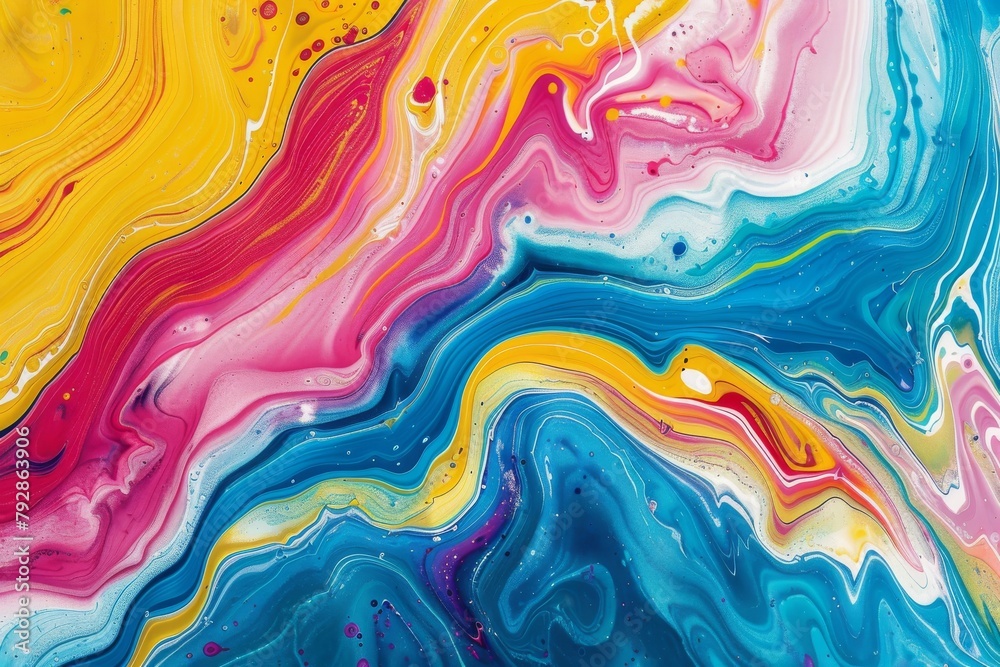 Vibrant vibes. Abstract waves of color and energy