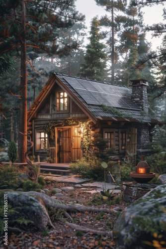 A Cozy Forest Cottage Retreat SurroundedNature's Beauty photo