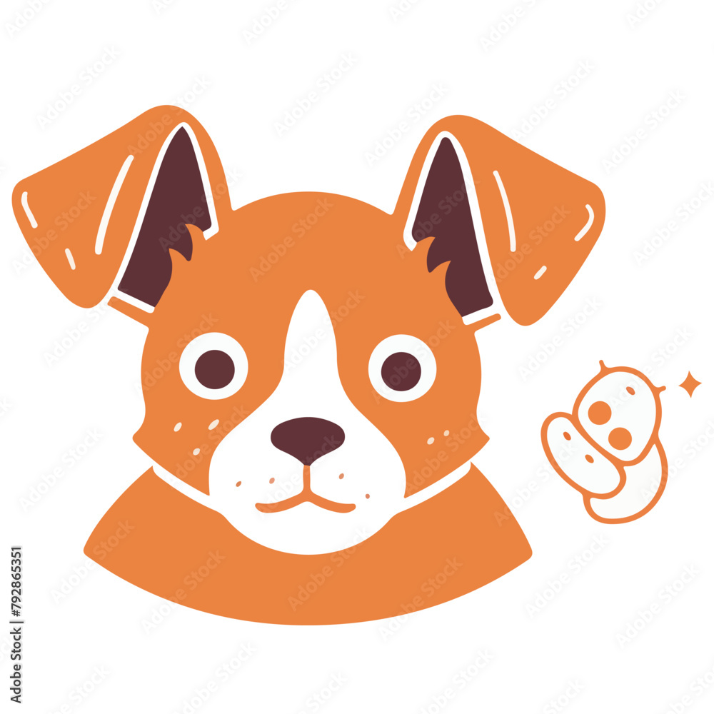 Dog Puppy Face Design: Sweet Canine Portrait Dog Puppy Face Design: Sweet Canine Portrait