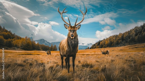 Wide-angle photos of animals, nature, wide-angle lens, very beautiful.