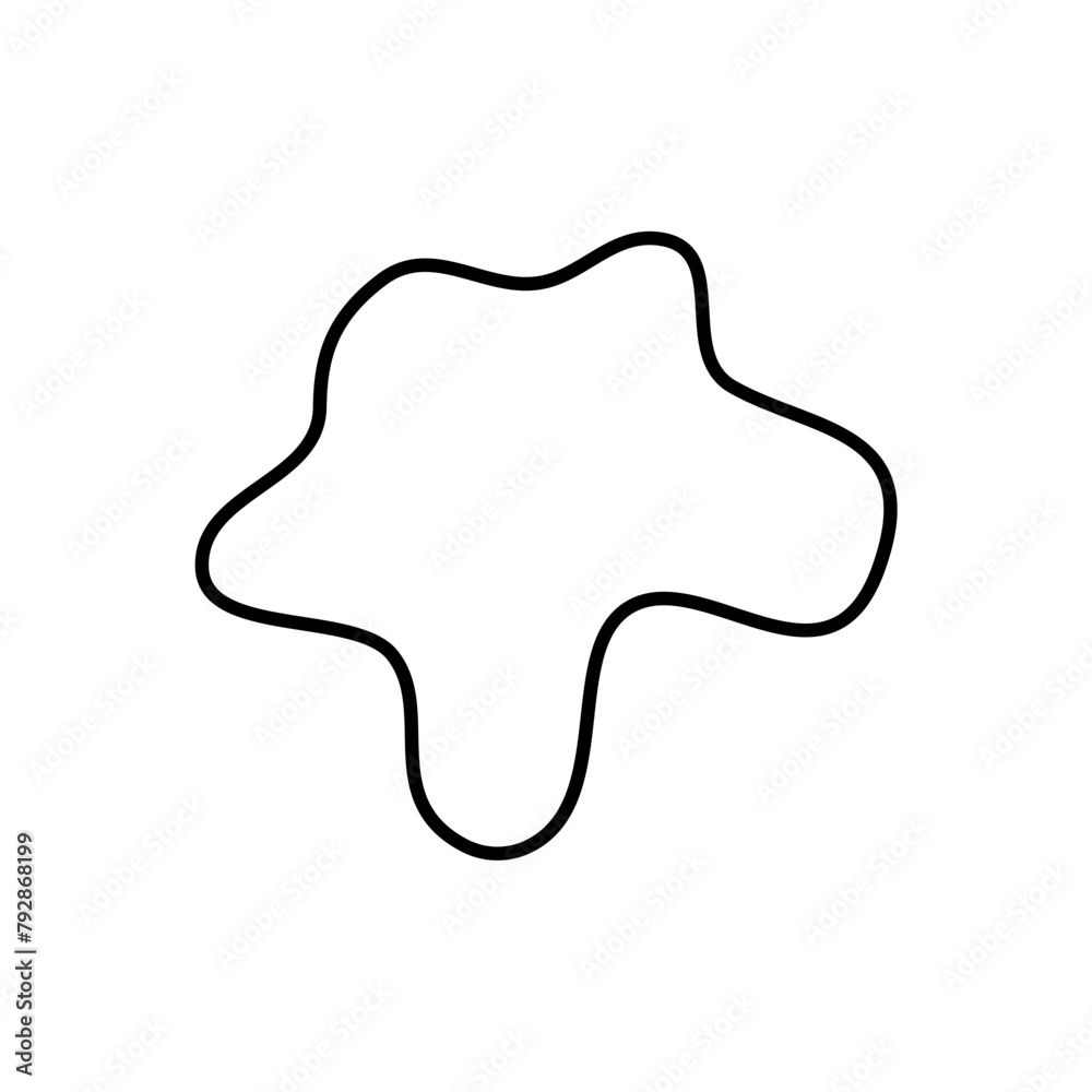 Irregular Organic Freeform Shapes Outline Irregular Organic Freeform Shapes Outline