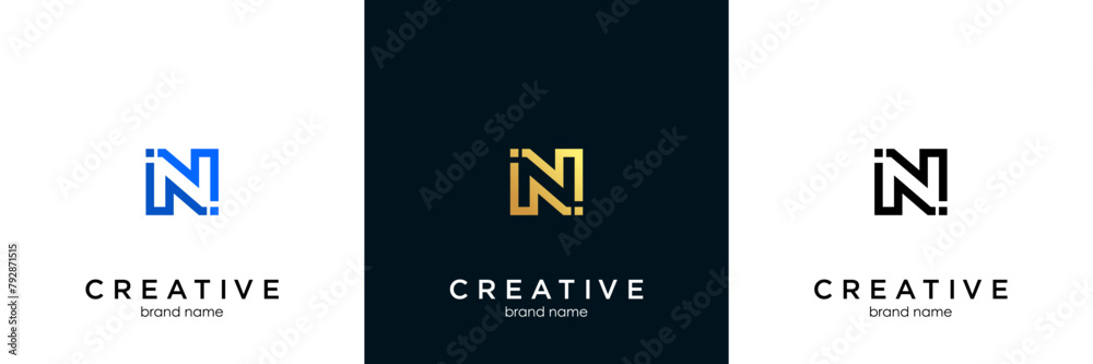 Letter N logo icon design template elements Letter N logo icon design template elements