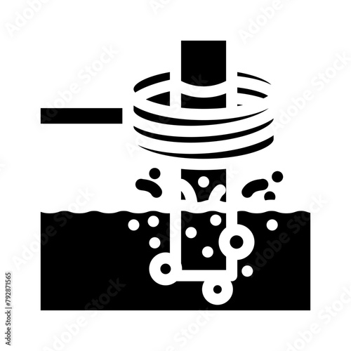 hardening blacksmith metal glyph icon vector. hardening blacksmith metal sign. isolated symbol illustration