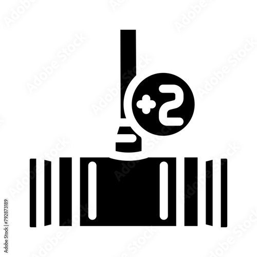bisque croquet game glyph icon vector. bisque croquet game sign. isolated symbol illustration