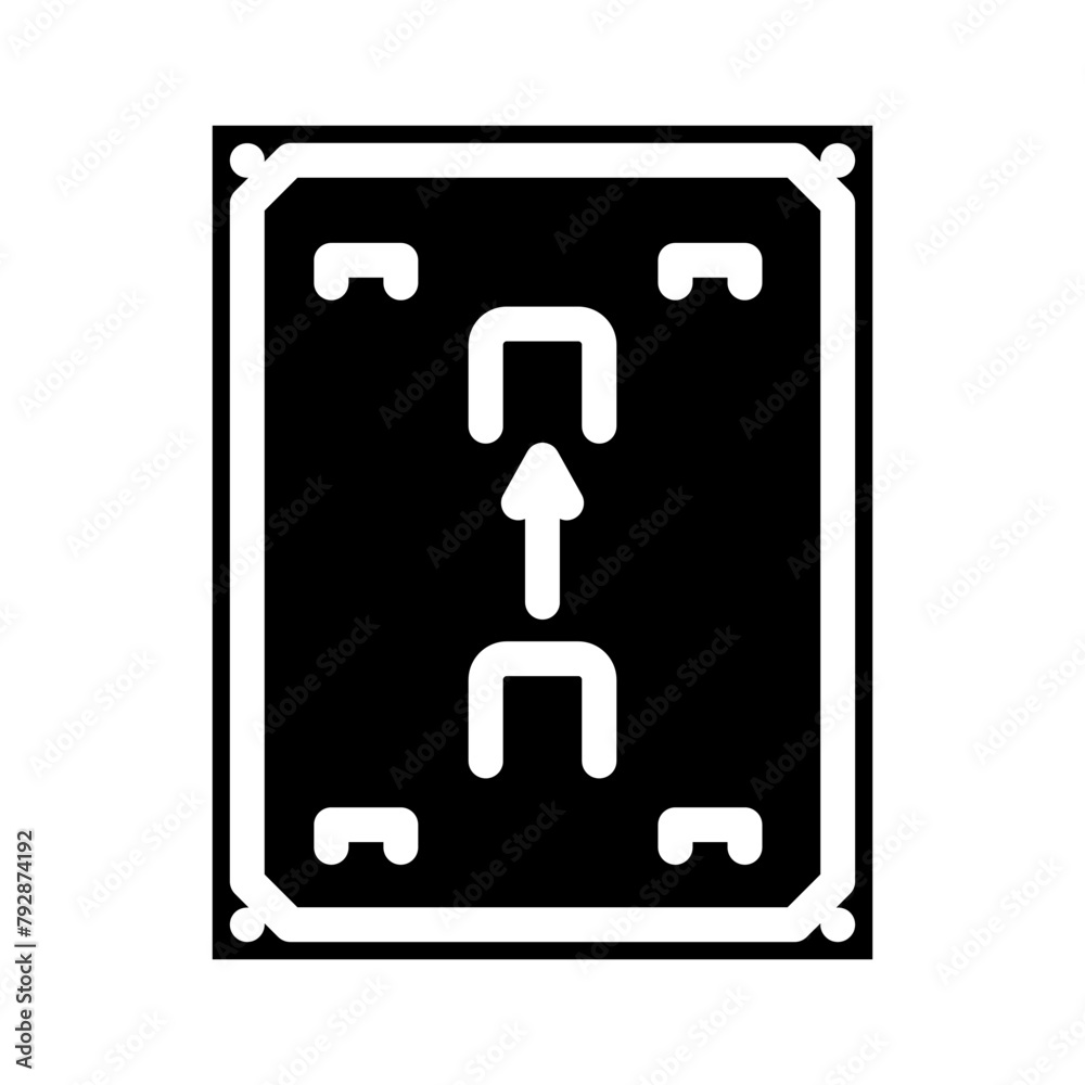 center stake croquet game glyph icon vector. center stake croquet game sign. isolated symbol illustration center stake croquet game glyph icon vector. center stake croquet game sign. isolated symbol illustration