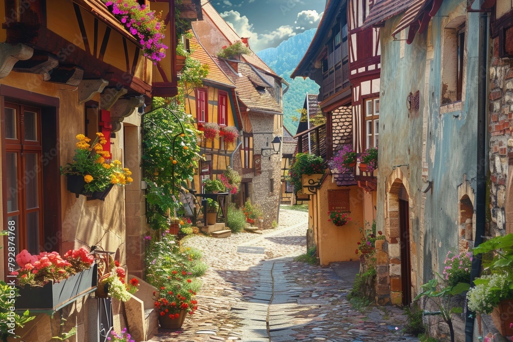 Fototapeta premium Charming European Village