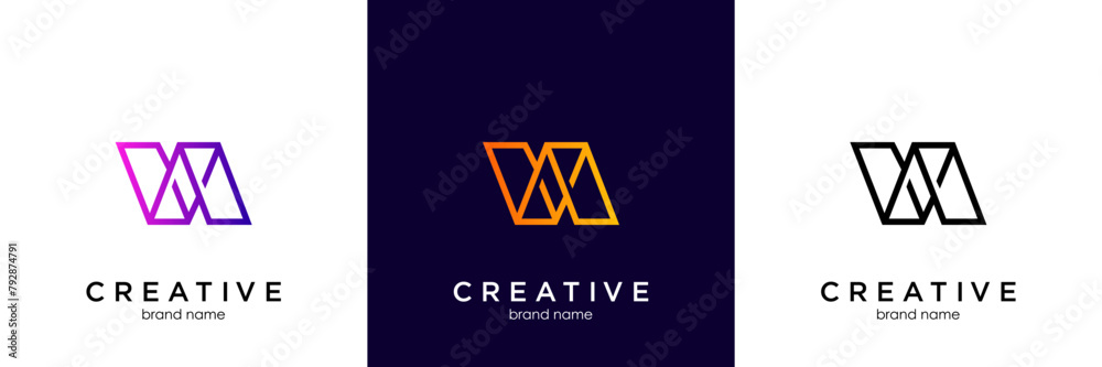 Initial Letter VA Design Logo. Alphabet letters Initials Monogram logo VA, AV, V and A, Alphabet Letters VA minimalist logo design vector Initial Letter VA Design Logo. Alphabet letters Initials Monogram logo VA, AV, V and A, Alphabet Letters VA minimalist logo design vector