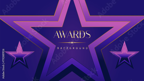 Pink blue purple golden royal awards graphics background. Lines growing elegant shine spark. Luxury premium corporate abstract design template. Banner certificate dynamic shape.