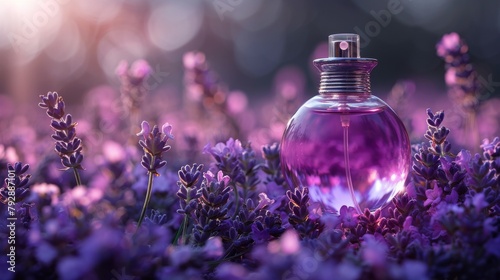 Aroma Euphoria: Fragrant Essence in Lavender Haven. Generative AI