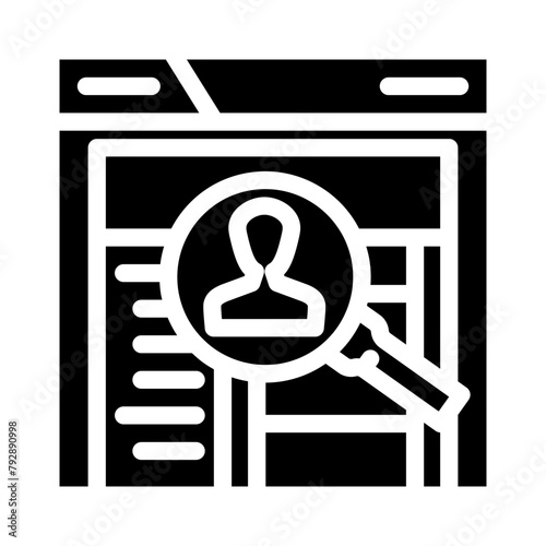contextual inquiry ux ui design glyph icon vector. contextual inquiry ux ui design sign. isolated symbol illustration
