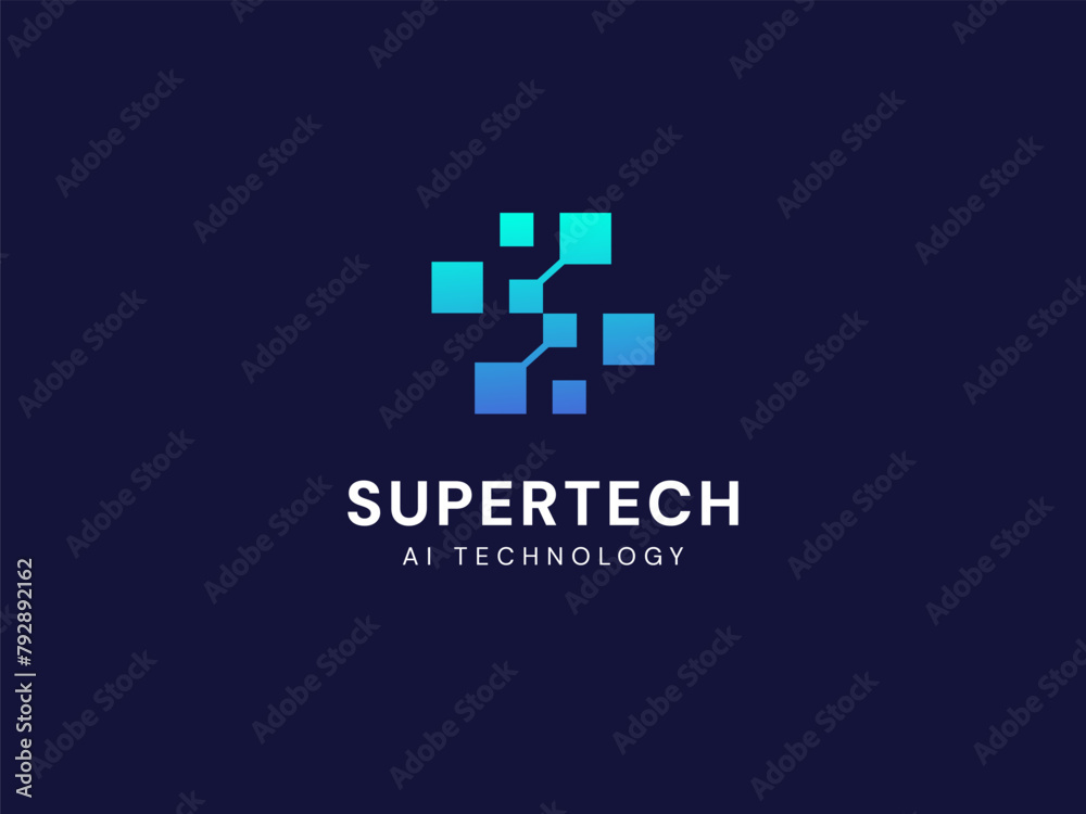 Artificial intelligence with letter s online network technology Analysis logo vector design concept. AI technology logotype symbol for advance technology, tech company, ui, online network, new tech. Artificial intelligence with letter s online network technology Analysis logo vector design concept. AI technology logotype symbol for advance technology, tech company, ui, online network, new tech.