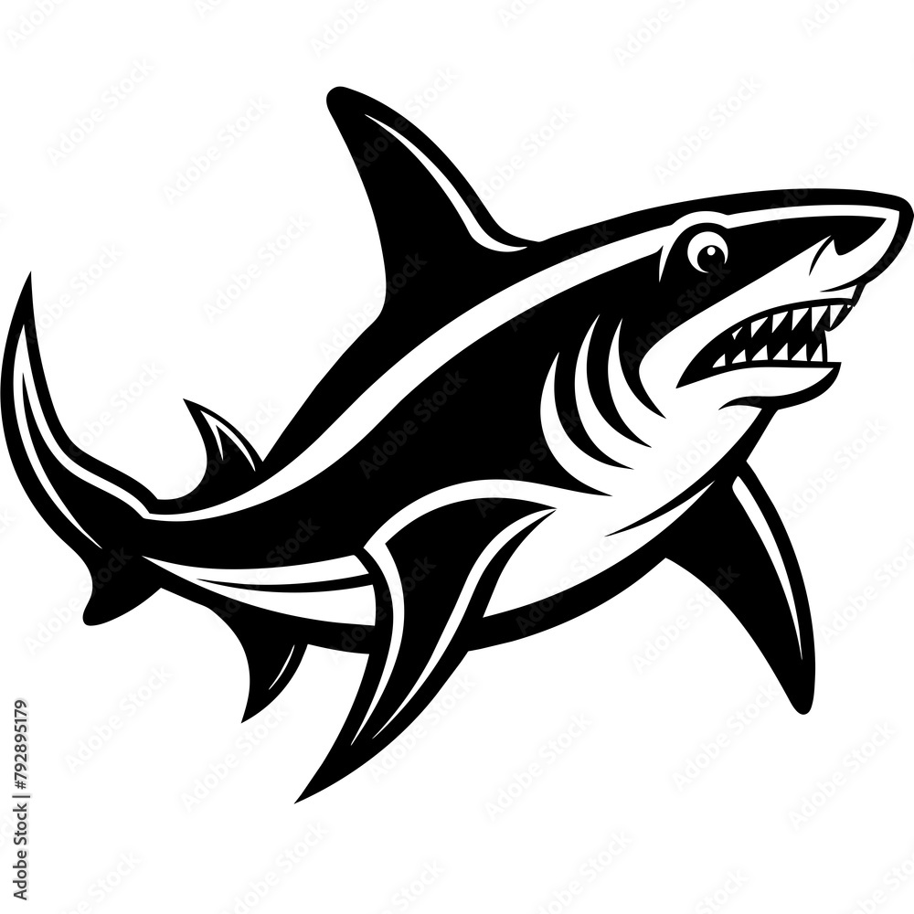 Obraz premium illustration of a shark