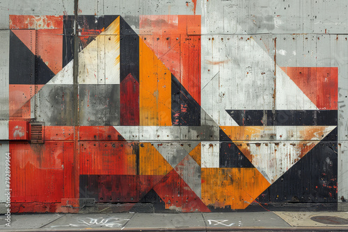 An image of a collage featuring cut-out photographs of urban architecture arranged to form a giant,