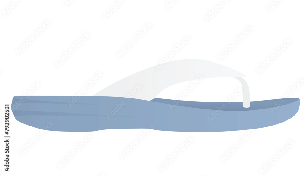 Blue  flip flops. vector illustration