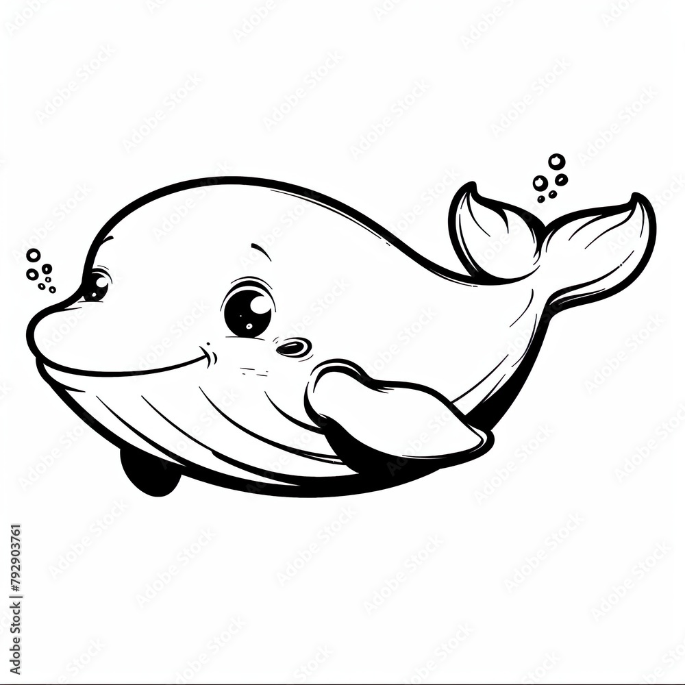 Obraz premium Whale cartoon