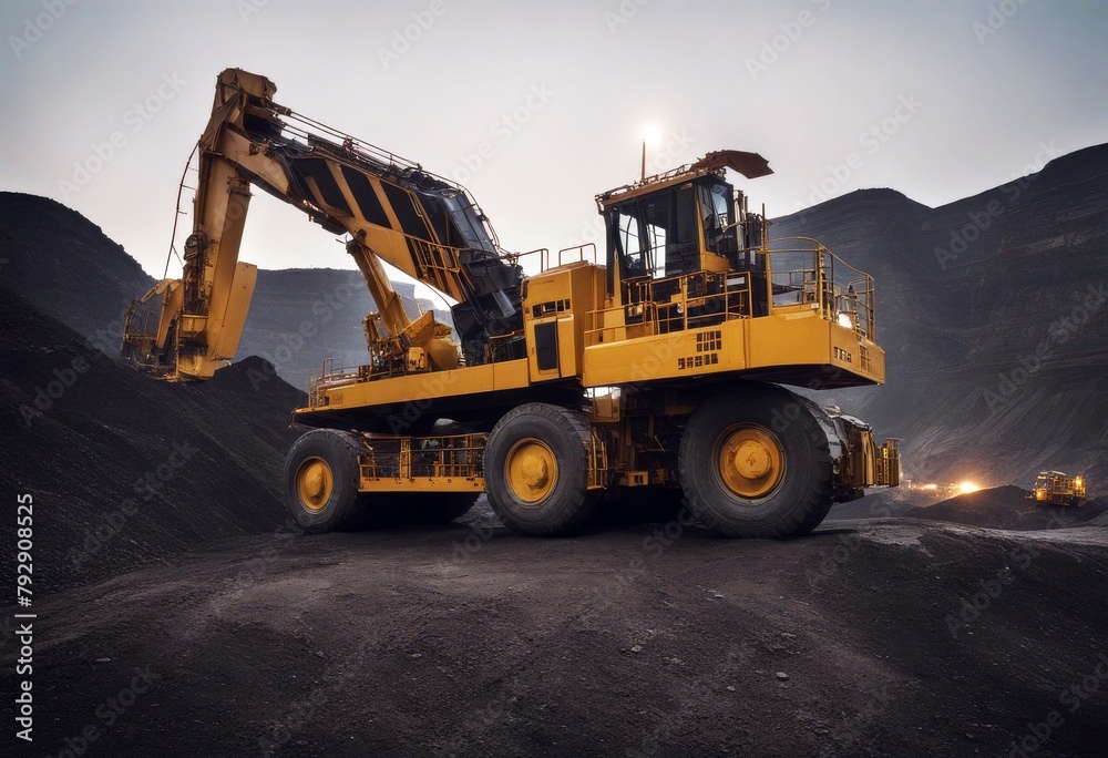 'bucket giant excavator wheel mine coal mining shoveling open srobed brown oxide energy lignite fossil large ground surface fuel earth pollution sand gging carbon mover'