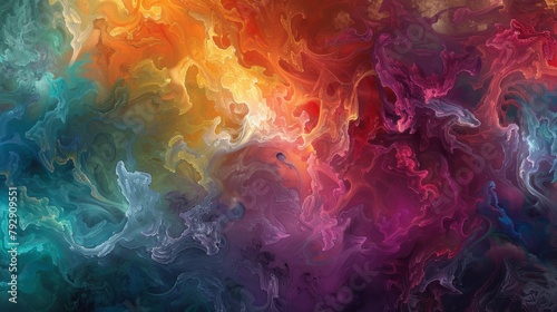 Vibrant Abstract Paint Swirls Wallpaper in High Resolution