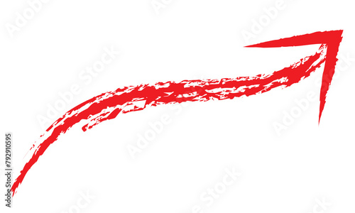 Hand drawn arrow. Vector design illustration isolated on transparent background. EPS 10