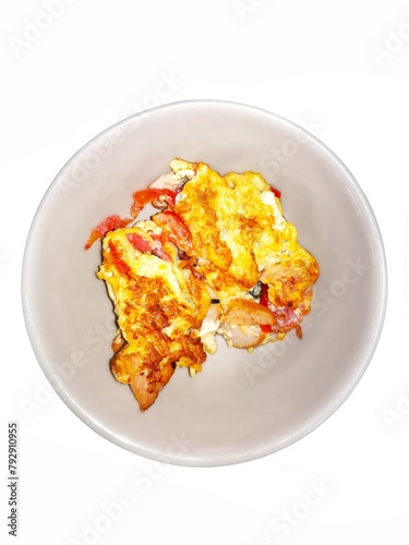 Omelet, minced pork with chilli