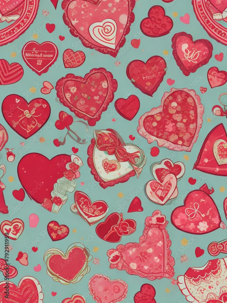 valentine seamless pattern. valentine digital paper. valentine book cover valentine seamless pattern. valentine digital paper. valentine book cover