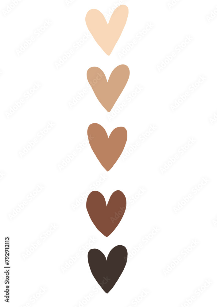 Hand drawn heart icon (cute, organic, coffee, doodle, love)