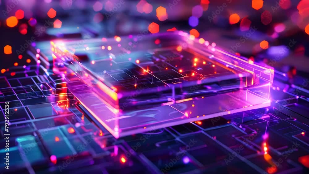 Abstract generic technology purple animation Abstract generic technology purple animation