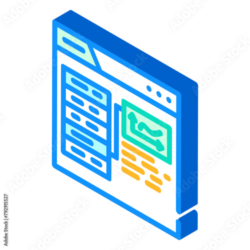 niche authority seo isometric icon vector. niche authority seo sign. isolated symbol illustration
