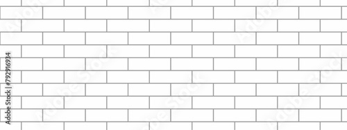 White brick wall background texture. White background wall brick. seamless square brick blank pattern.