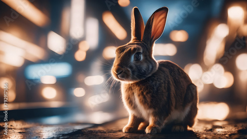 rabbit on the beach