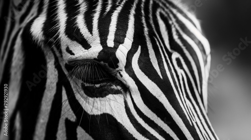 Olhos de uma zebra macro - Papel de parede