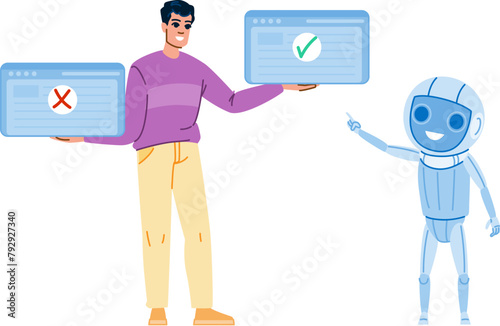 engine passage indexing vector. optimization content, relevance ranking, algorithm query engine passage indexing character. people flat cartoon illustration