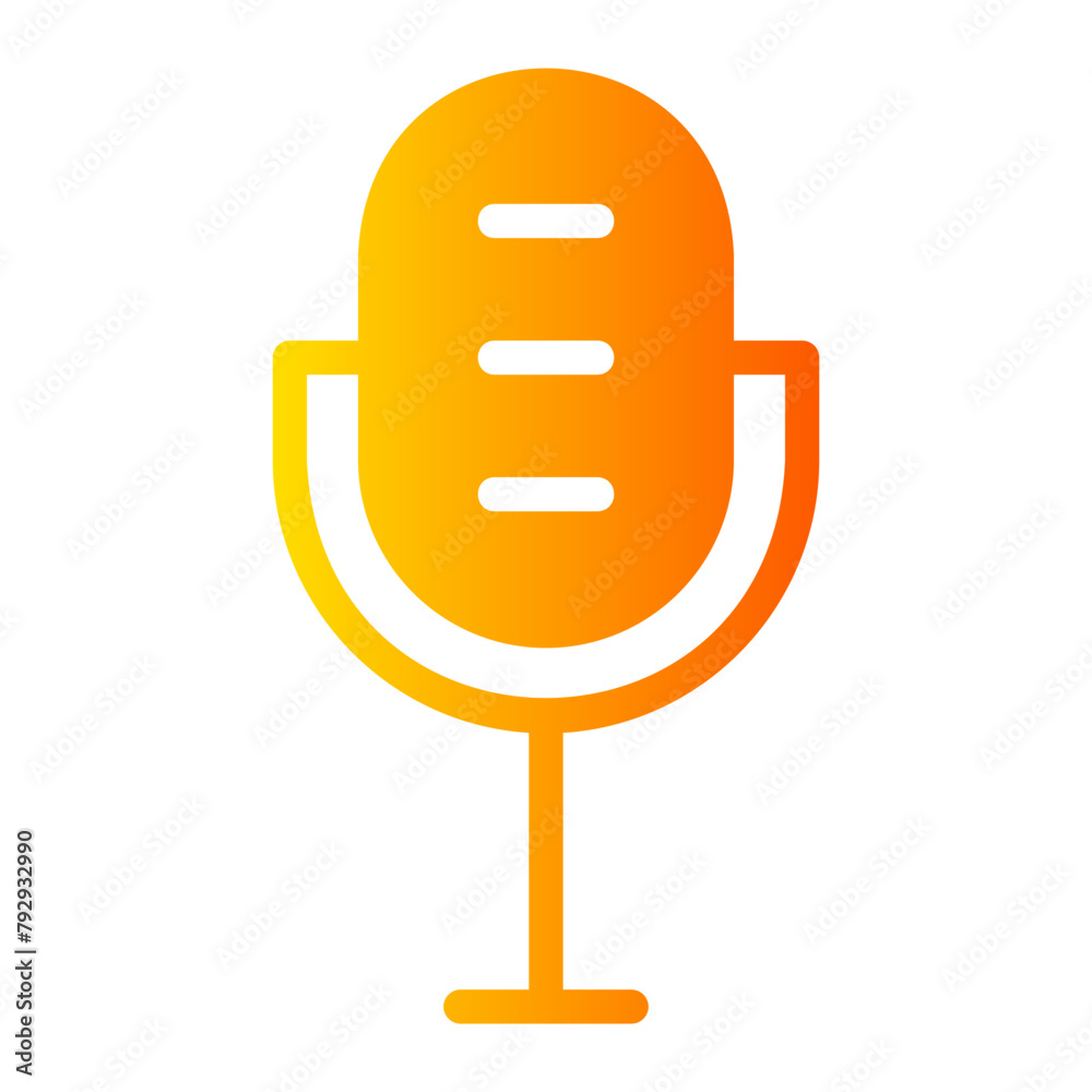 mic gradient icon mic gradient icon
