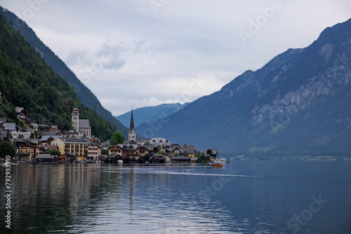 Cloudy Day in Picturesque Hallstatt photo