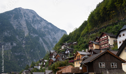 Cloudy Day in Picturesque Hallstatt photo