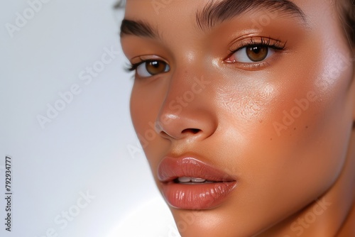 Natural Radiance: Close-up Model Portrait