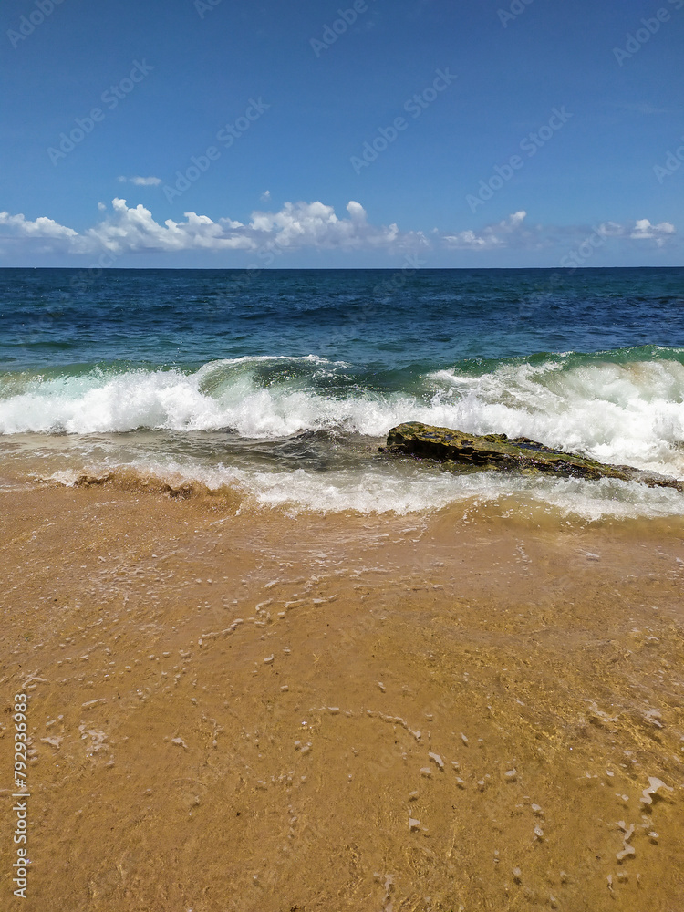 Beach in the city of Salvador, state of Bahia, Brazil. It is the capital of the state and has beautiful beaches and an intense cultural life.