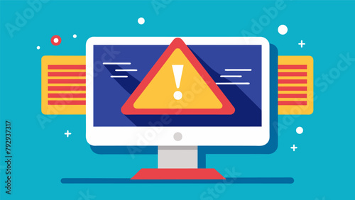 A warning message flashing on a computer screen indicating a failed attempt at hacking a neural implant and the consequences for the perpetrator..