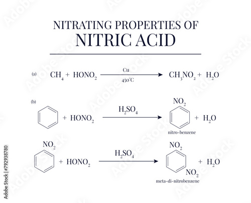 Nitrating Properties of Nitric Acid