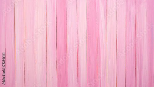 Vertical pink painted wooden planks  with varying shades and brush strokes  for a textured background.