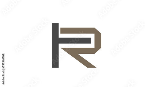 Alphabet letters Initials Monogram logo TR, RT, T and R