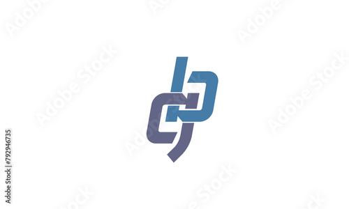 Alphabet letters Initials Monogram logo BG, GB, B and G