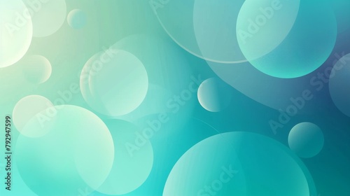 Abstract Blue Green Bokeh Background Design
