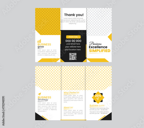 tri fold brochure design 