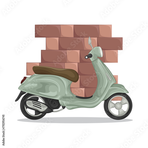 Illustration of scooter 