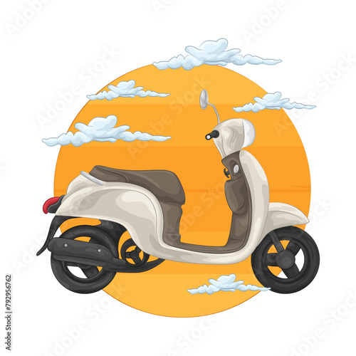 Illustration of scooter 