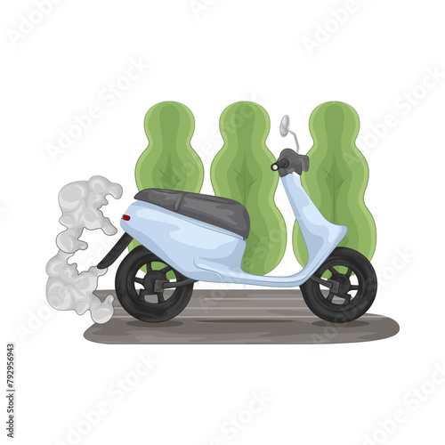 Illustration of scooter 