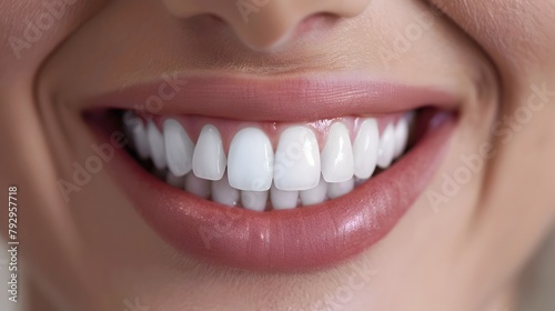 Brilliantly White Teeth After Professional Dental Whitening Procedure