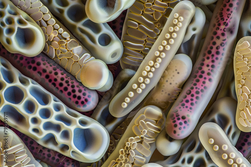 Delve into the intricate details of the digestive system, super realistic