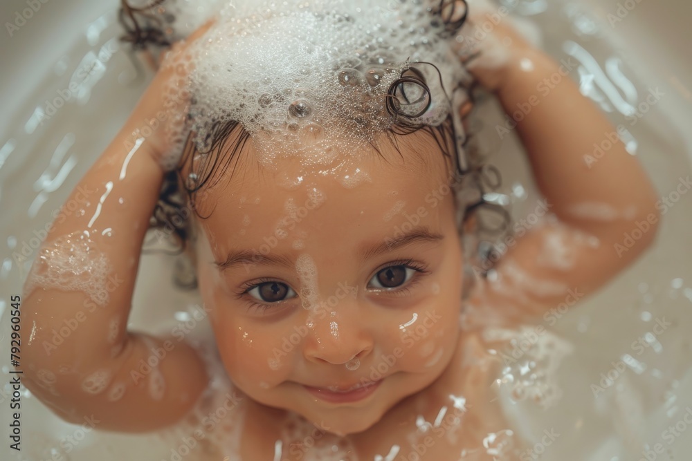 Serene Atmosphere of Relaxation in Bubble Bath Serene Atmosphere of Relaxation in Bubble Bath