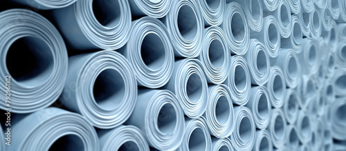 white paper rolls. Rolled Architectural Blueprints